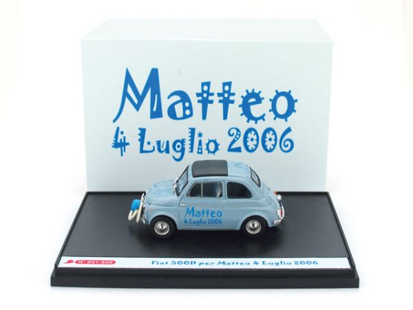 Modellino Auto Scala 1:43 Brumm FIAT 500 D MATTEO diecast modellismo statico
