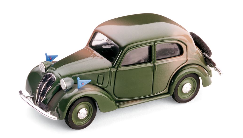 Modellino Auto Militari Scala 1:43 Brumm FIAT 1100 diecast modellismo statico