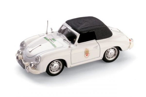 Modellino auto Scala 1/43 Brumm PORSCHE 356 CABRIOLET POLIZIA diecast modellismo