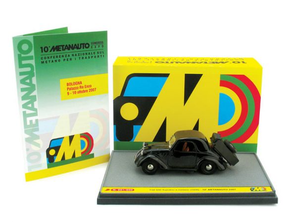 modellino auto veicoli pubblicitari diecast Brumm FIAT 500 METANO scala 1:43 NEW