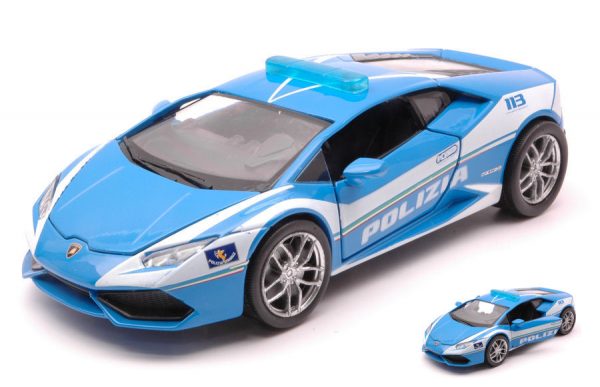 Modellino auto forze ordine LAMBORGHINI HURACAN LP610 4 POLIZIA scala 1:32