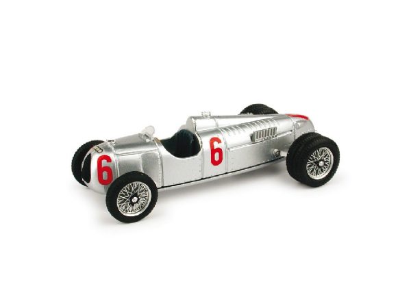 Modellino Auto Competizione scala 1:43 Brumm diecast AUTO UNION TIPO C N.6 RUOTE GEMELLATE