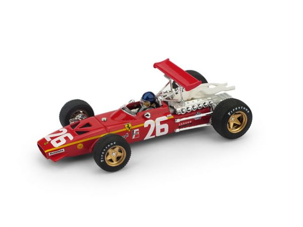 Modellino Formula 1 diecast Brumm FERRARI 312 F1 1:43 ICKX  WINNER FRANCE GP +DRIVER
