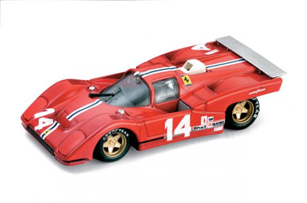 Modellino Auto Competizione scala 1:43 Brumm diecast FERRARI 512 M N.14 DNF WATKINS GLEN  S.POSEY-R.BUCKNUM