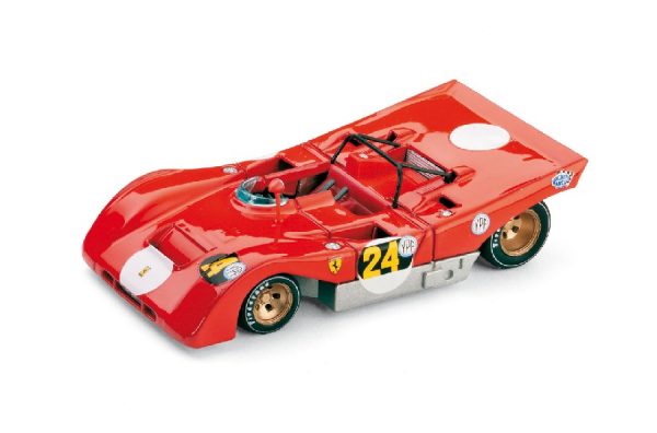 Modellino Auto Competizione scala 1:43 Brumm diecast FERRARI 312 PB N.24 1000 Km BUENOS AIRES  I.GIUNTI-A.MERZARIO
