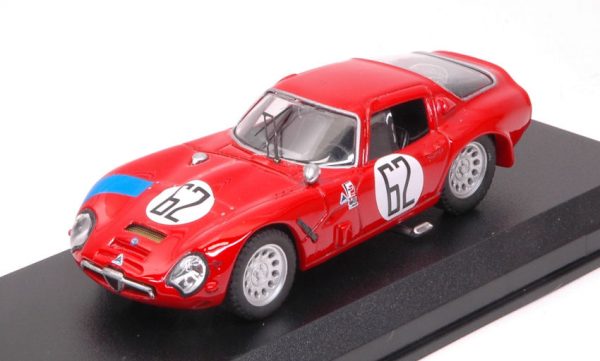 Modellino auto scala 1:43 Best Model  ALFA ROMEO TZ2 N.62 RETI 12 H SEBRING  BIANCHI-CONSTEN modellismo diecast collezione