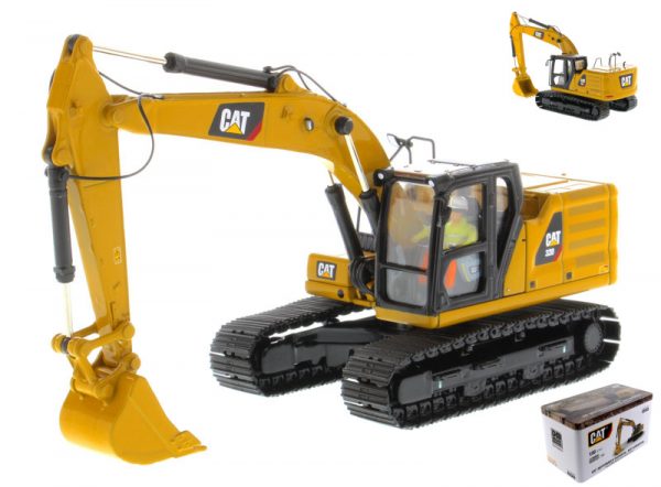 Modellino ESCAVATORE Diecast Master CAT 320 HYDRAULIC EXCAVATOR 1:50