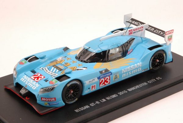 Modellino auto Ebbro diecast NISSAN GT-R N.23 LM NISMO  MANCHESTER CITY FC VERSION modellismo