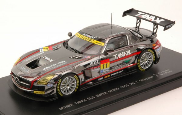 Modellino auto Ebbro diecast MERCEDES SLS N.11 SGT300 OKAYAMA  K.HIRANAKA-B.WIRDHEIM modellismo
