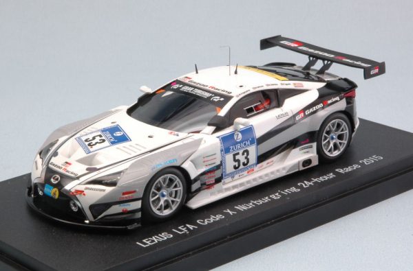 Modellino auto scala 1:43 Ebbro  LEXUS LFA N.53 14th 24 H NURBURGRING  KAGEYAMA-ISHIURA-OOSHIMA modellismo diecast collezione