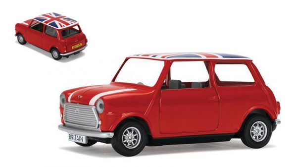 Modellino auto scala CORGI BRITISH CLASSIC MINI 1:36 modellismo epoca diecast