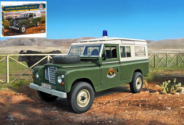 Modellino Kit Auto diecast Italeri LAND ROVER SERIE III 109 GUARDIA CIVIL KIT 1:35