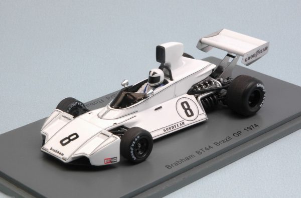 Modellino auto formula 1 f1 Spark Model  BRABHAM BT44 R.ROBARTS  N.8 15th BRAZILIAN GP modellismo diecast collezione