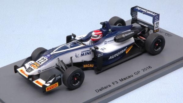 Modellino auto formula 1 f1 Spark Model  DALLARA MERCEDES F3 P.PIQUET  N.22 MACAU GP modellismo diecast collezione