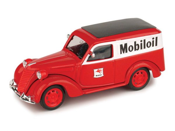 Modellino auto scala 1:43 pubblicitari diecast Brumm FIAT 1100 FURGONE MOBILOIL