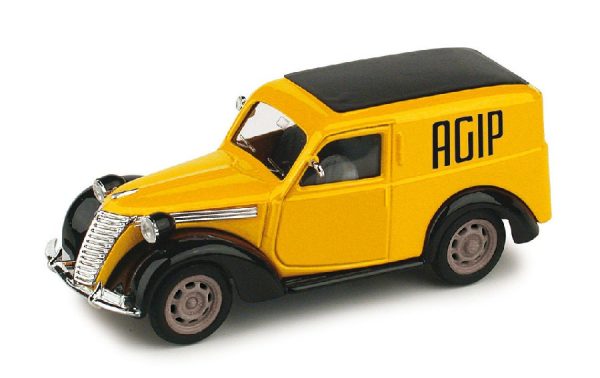 Modellino auto scala 1:43 pubblicitari commerciali Brumm FIAT 1100 AGIP PETROLI