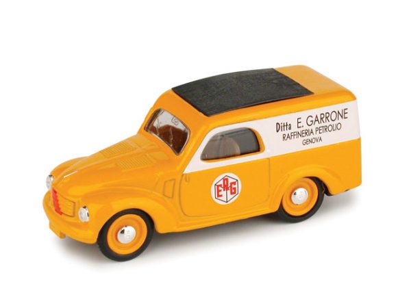 Modellino auto scala 1:43 pubblicitari commerciali Brumm FIAT 500 C FURGONE ERG