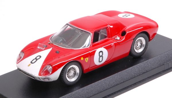 Modellino auto scala 1:43 Best Model  FERRARI 250 LM N.8 2nd 12H REIMS  J.SURTEES-L.BANDINI modellismo diecast collezione