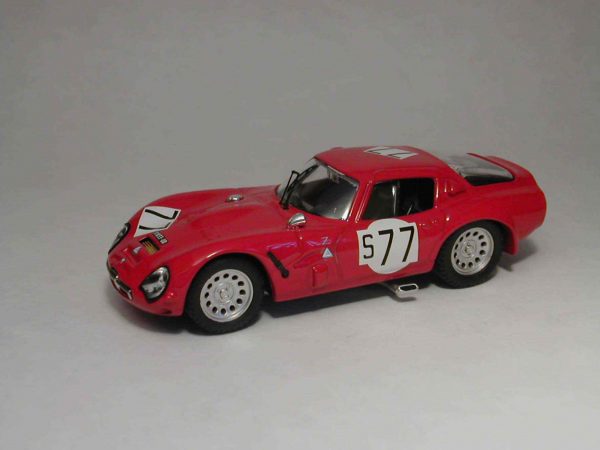 Modellino auto scala 1:43 Best Model  ALFA ROMEO TZ2 N.77 13th 1000 KM NURBURGRING  BIANCHI-SCHULTZE modellismo diecast collezione