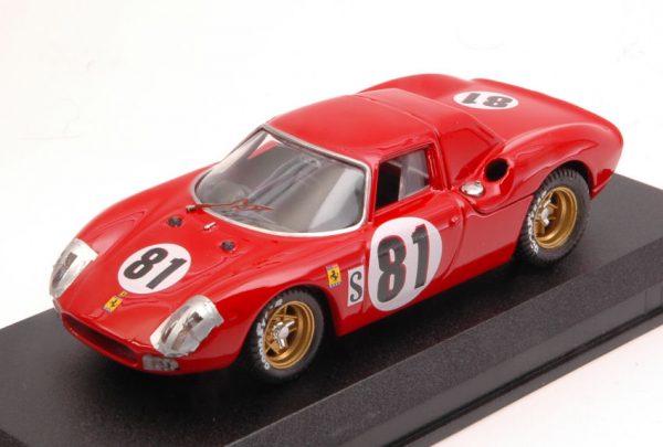 Modellino auto scala 1:43 Best Model  FERRARI 250 LM N.81 ACCIDENT 24H DAYTONA  PIPER-GREGORY modellismo diecast collezione