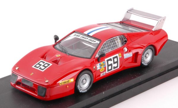 Modellino auto scala 1:43 Best Model  FERRARI 512 BB LM N.69 36th 24 H DAYTONA  HENN-DIEUDONNE modellismo statico diecast