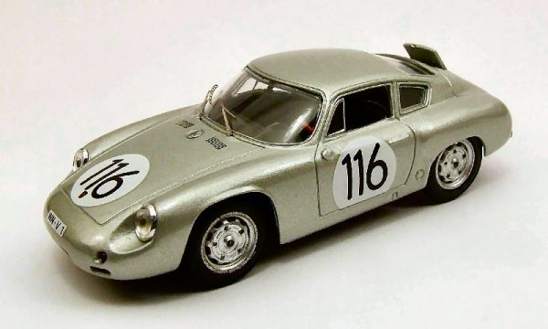 Modellino auto scala 1:43 Best Model  PORSCHE ABARTH N.116 6th TARGA FLORIO  LINGE-STRAHLE-LISSMANN modellismo diecast collezione