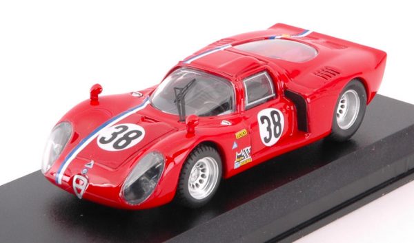 Modellino auto scala 1:43 Best Model  ALFA ROMEO 33.2 N.38 LM TEST  GOSSELIN-TROSCH modellismo diecast collezione