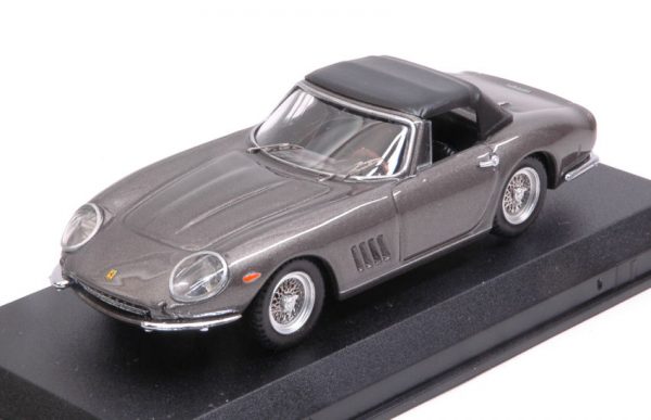 Modellino auto scala 1:43 Best Model  FERRARI 275 GTB4 NART SPYDER CLOSED SILVERGUN modellismo diecast collezione