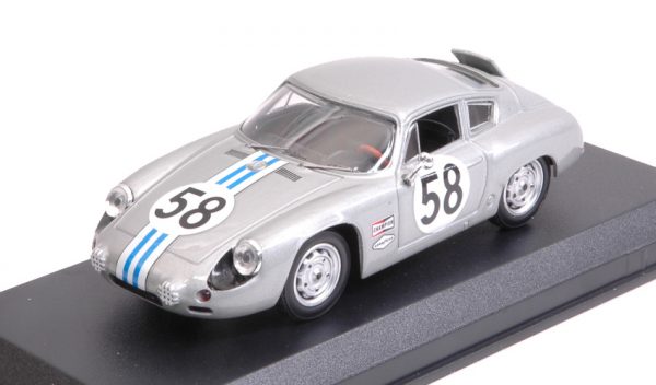 Modellino auto scala 1:43 Best Model  PORSCHE 356 B CARRERA ABARTH N.58 WINNER GT1 CLASS C.CASSEL-D.SESSLAR modellismo diecast collezione