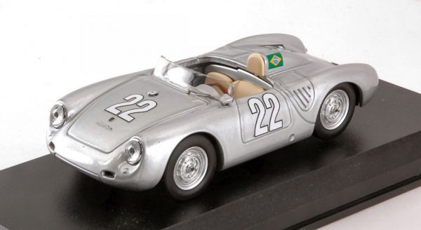 Modellino auto scala 1:43 Best Model  PORSCHE 550 RS N.22 WINNER 10 H MESSINA  F.HEINZ-P.E.STRAHLE modellismo diecast collezione