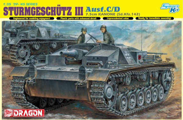Modellino kit di montaggio mezzi militari carri armati tank Dragon  STURMGESCHUTZ 7,5 KANONE KIT 1:35 modellismo