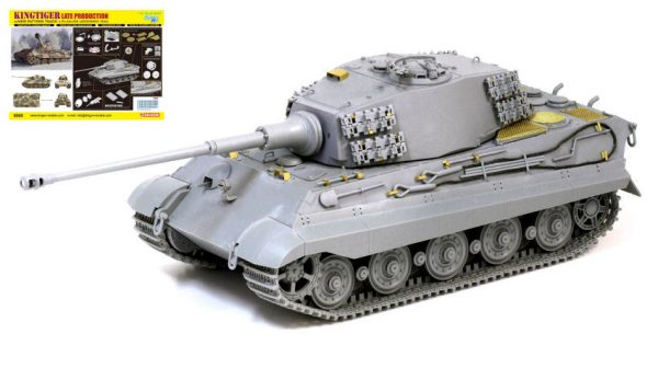 Modellino kit di montaggio mezzi militari carri armati tank Dragon  KINGTIGER LATE PROD.NEW PATTERN TRACK KIT 1:35 modellismo