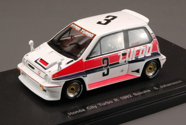 Modellino auto scala 1:43 Ebbro HONDA CITY TURBO SUZUKA JOHANSSON diecast