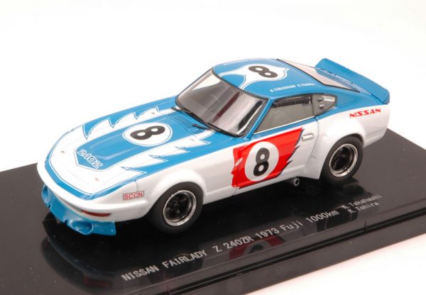 Modellino auto scala 1:43 Ebbro  NISSAN FAIRLADY Z 240ZR N.8 1000 Km FUJI  TAKAHASHI-TOHIRA modellismo diecast collezione