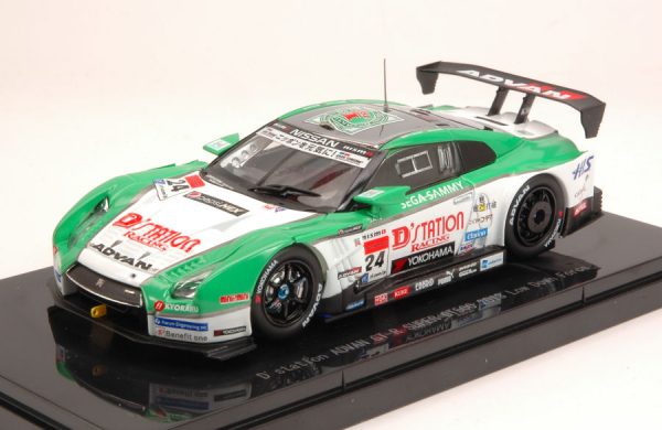 Modellino auto scala 1:43 Ebbro  NISSAN GT-R N.24 SUPER GT500  YASUDA-KRUMM LOW DOWN FORCE modellismo diecast collezione