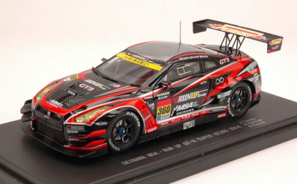 Modellino auto scala 1:43 Ebbro  NISSAN GT-R N.360 NC SUPER GT300  TANAKA-YOSHIDA-FUJIDA modellismo diecast collezione