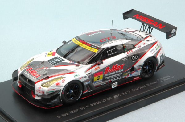 Modellino auto scala 1:43 Ebbro  NISSAN GT-R  N.3 WINNER THAILAND SUPER GT300 K.HOSHINO-M.TAKABOSHI modellismo diecast collezione