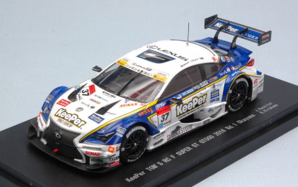 Modellino auto scala 1:43 Ebbro LEXUS RC F 37 2nd SUPER GT500 racing diecast