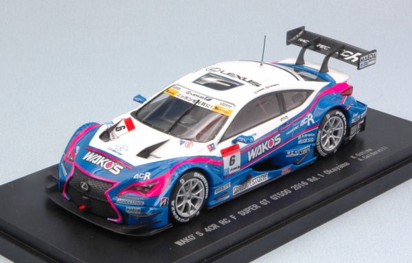 Modellino auto scala 1:43 Ebbro  LEXUS RC F N.6 4th OKAYAMA SUPER GT 500  K.OSHIMA-A.CALDARELLI modellismo diecast collezione