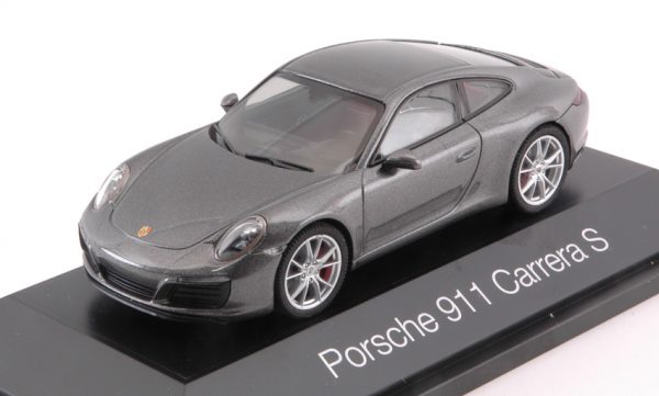 Modellino auto scala 1:43 Herpa  PORSCHE 911 CARRERA S COUPE   991 II SILVERGUN modellismo diecast collezione