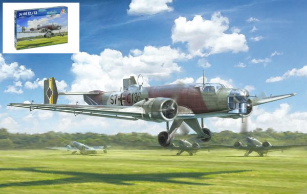 Modellino modellismo kit di montaggio aerei Italeri  JU 86 E-1E-2 KIT 1:72 model