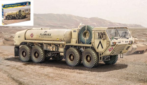 Modellino kit di montaggio mezzi militari carri armati tank Italeri  M978 FUEL SERVICING TRUCK KIT 1:35 modellismo