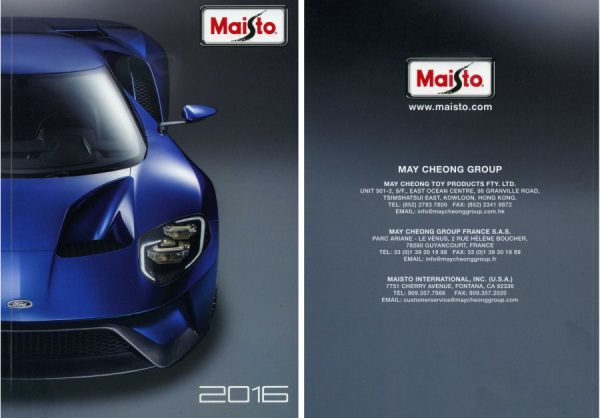 Modellino auto rivista book booklet Maisto  CATALOGO MAISTO  PAG.112 modellismo statico collezione