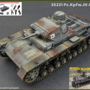 Modellino kit di montaggio mezzi militari carri armati tank Miniart  PZ.KPFW.III AUSF.B WCREW KIT 1:35 KIT 1:35 modellismo