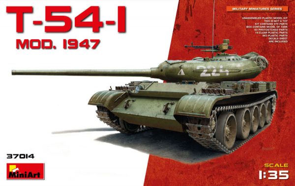 Modellino kit di montaggio mezzi militari carri armati tank Miniart  T-54-1 MOD.1947 KIT 1:35 modellismo