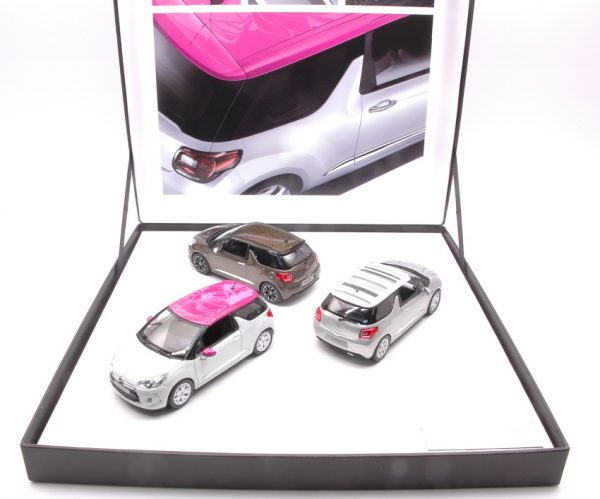 Modellino auto scala 1:43 Norev set 3 models CITROEN DS3 modellismo diecast