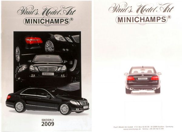 Modellino auto rivista book booklet Minichamps  CATALOGO MINICHAMPS  EDITION 2 PAG.23 modellismo statico collezione