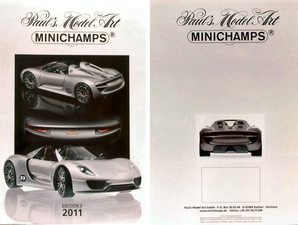 Modellino auto rivista book booklet Minichamps  CATALOGO MINICHAMPS  ED.2 modellismo statico collezione