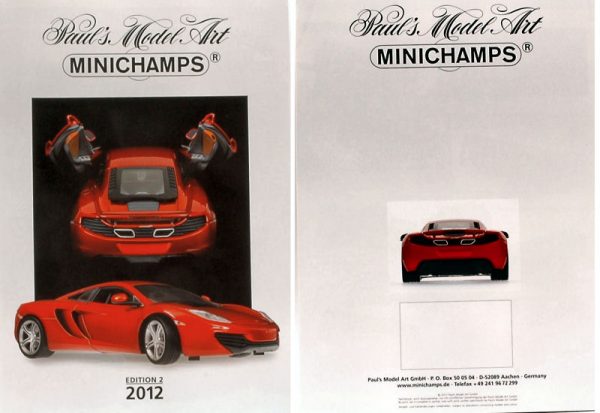 Modellino auto rivista book booklet Minichamps  CATALOGO MINICHAMPS  ED.2 modellismo statico collezione