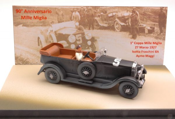 Modellino auto scala 1:43 Rio  ISOTTA FRASCHINI N.5 M.MIGLIA 1927 A.MAGGI 90mo ANN.M.M.LIM.PCS 90 modellismo diecast collezione